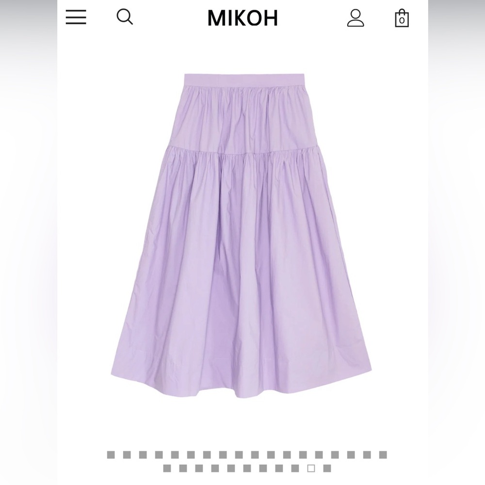 MIKOH Light Purple A-Line Skirt